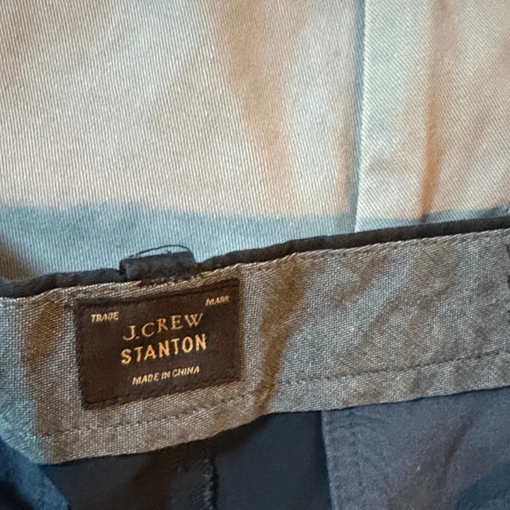 J. Crew Factory Navy and Khaki Flat Front Cotton Shorts